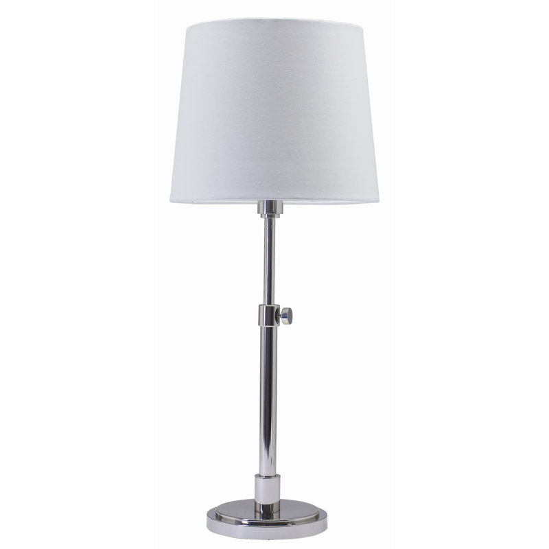 Andrew Adjustable Metal Table Lamp, Polished Nickel
