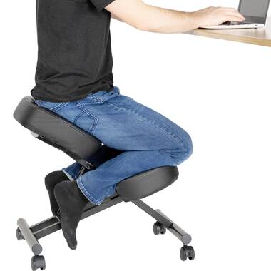 Mobile Wooden Ergonomic Kneeling Posture Chair in with Reclining Back –  ErgoStools