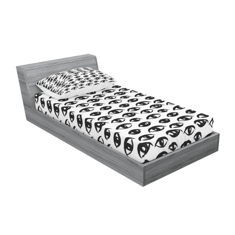 Microfiber Sheet Set, Twin Sheet Set with Fitted Sheet