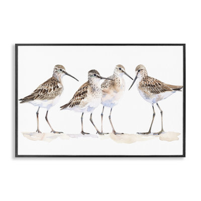  «Sand Pipers Gathered Giclee» par Petal Prints Design