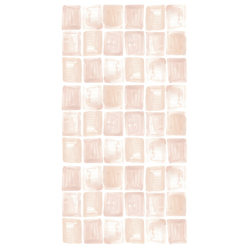 Abstract Wall Decal, Pink