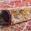 Tapis géométrique fuchsia-1330372311