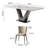 Faux Marble White Rectangular Dining Table Sets-105170464