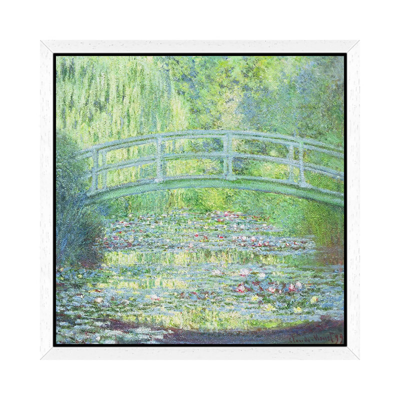 The Waterlily Pond With The Japanese Bridge, 1899 by Claude Monet - Painting on Canvas, 93.98 cm H x 93.98 cm W