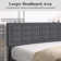 Kempst Bed Frame with Charging Station, Upholstered Platform Bed Frame with Adjustable Headboard
