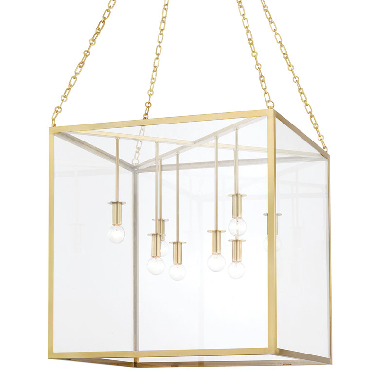 Catskill 8 Light Lantern, Aged Brass