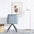 Danita Velvet Arm Chair in Blue