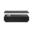 Modern Black Rectangular LED Lights Coffee Table With 2 Drawers In 47.2"-437799137