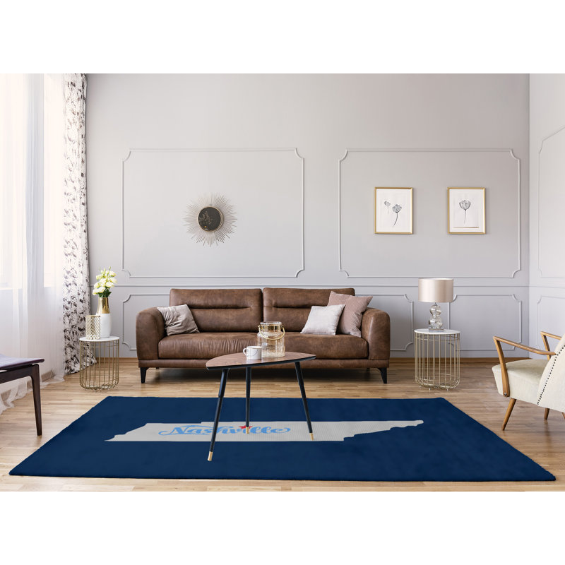 Tapis de l’de la nashville sports, Rectangle 9 pi x 12 pi