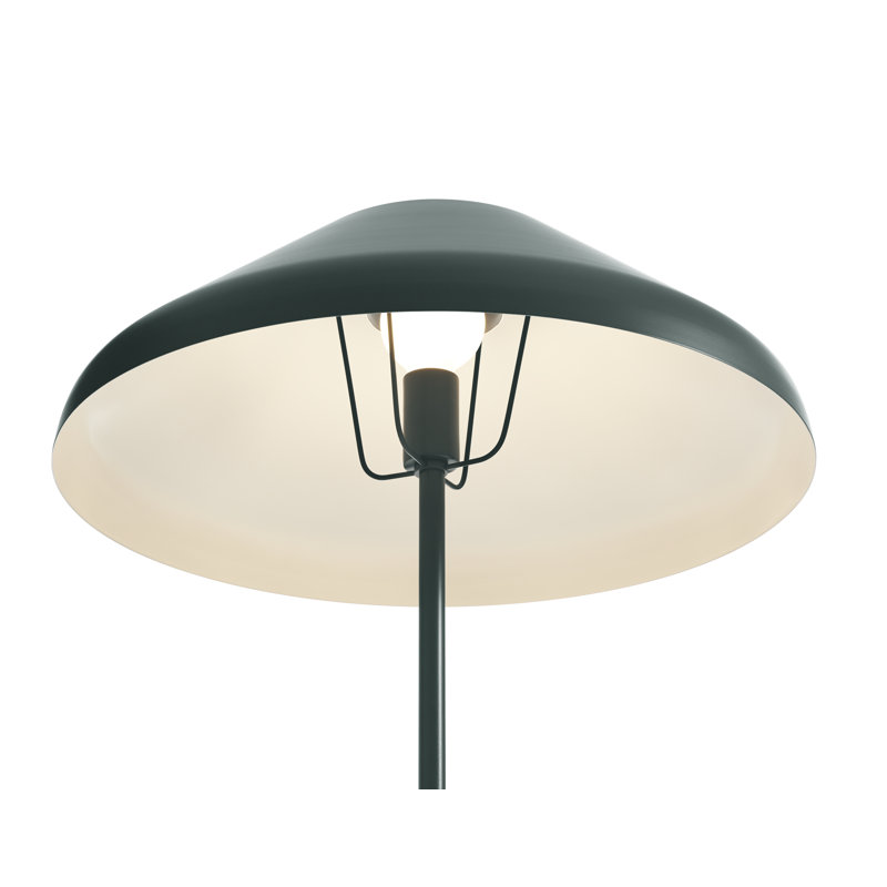 Beau 56'' Traditional Floor Lamp, Navy Green, Navy Green/White Carrara Marble