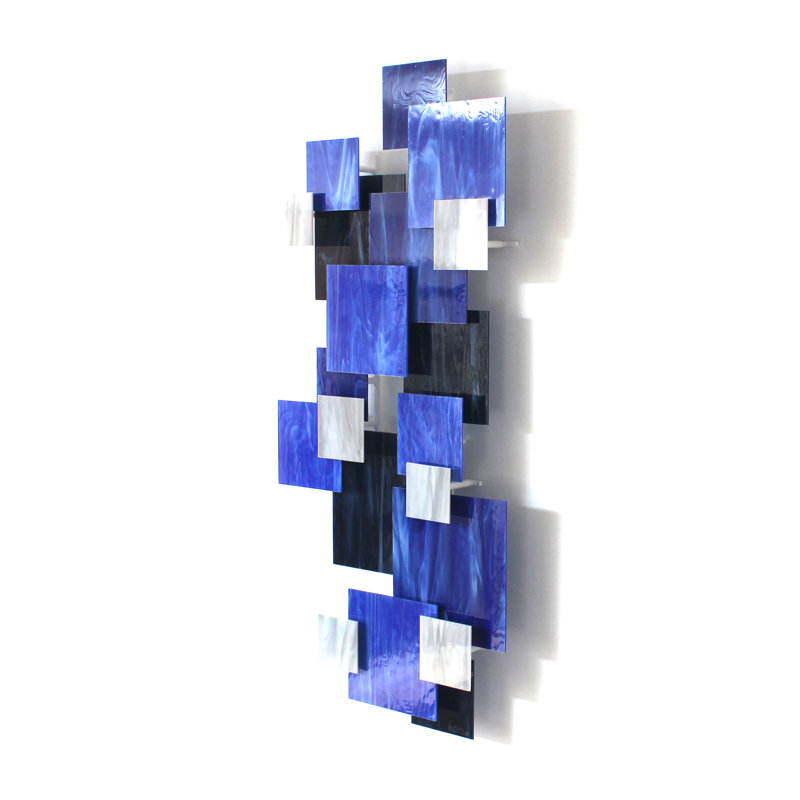 Handmade Glass Wall Decor, Sapphire