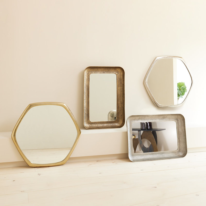 Hexagon Aluminium Mirror