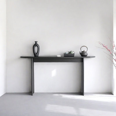 Retro Solid Wood Art Console Table
