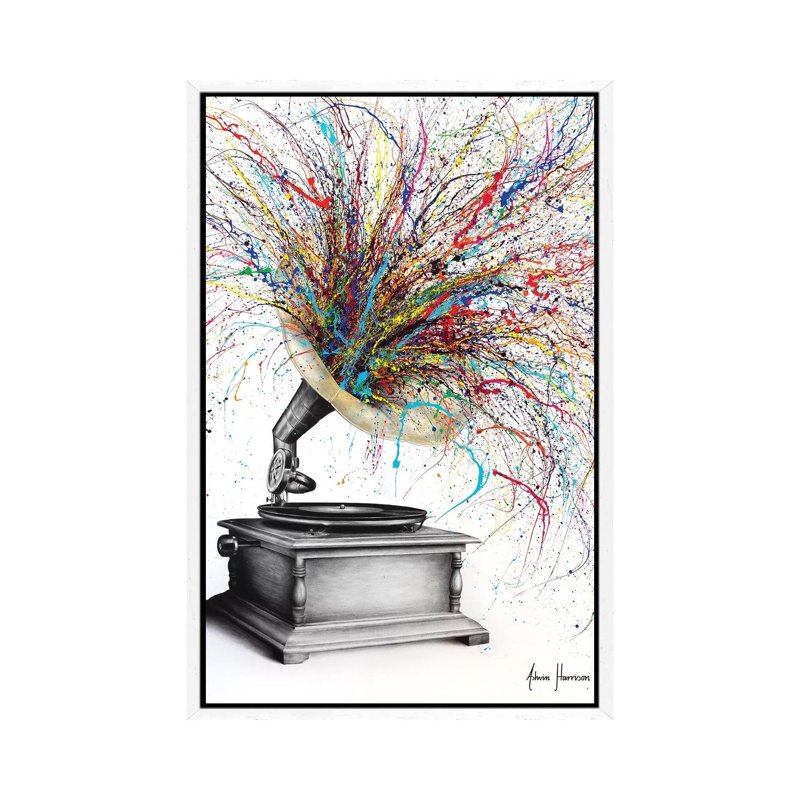 Supreme Forte by Ashvin Harrison - Print on Canvas, 66.04 cm H x 45.72 cm W, White Framed