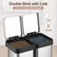 Poubelle à couvercle en acier 10 gallons-92714968