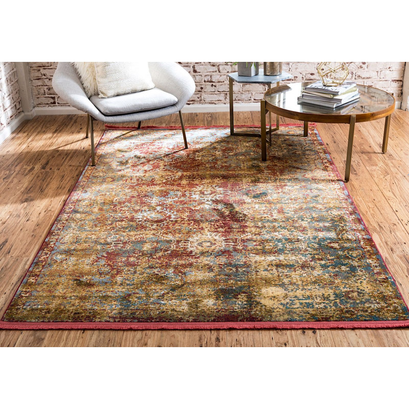 Oriental Indoor Rug, Rectangle 4'3" x 6'