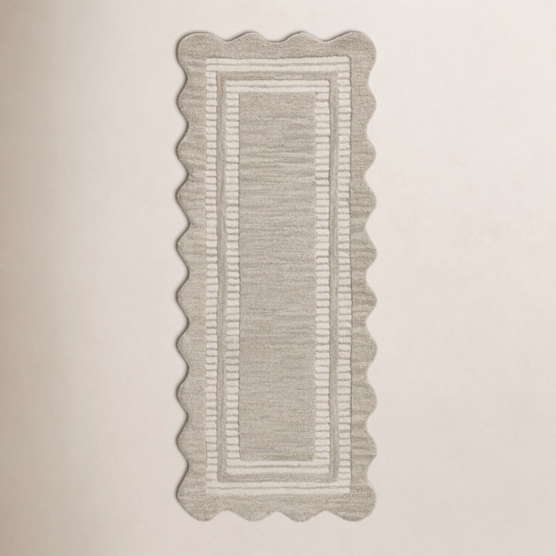 Chris Loves Julia x Loloi Scottie Fog / Ivory Area Rug, Runner 2'6" x 7'6"