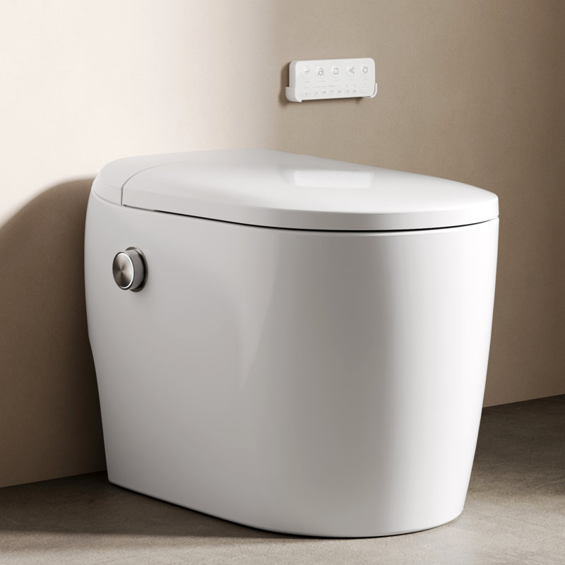 DeerValley Smart Tankless Bidet Toilet with Microbubble Cleaning – Compact One-Piece Design, Auto Flush, Heated Seat & Night Light
