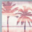 « beachscape palms iii rose mauve », reproduction de peinture à l’acrylique sur toile tendue-33417579