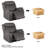  Edder Leather Power Home Theater Recliner Chair with USB Port-1784642589