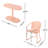 3-Piece Outdoor Bistro Dining Set, 1 Oval Table And 2 Chairs-1008915524