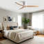 Ventilateur de plafond à profil bas en bois massif 52 po American Natural Mordern-129413410-129413411