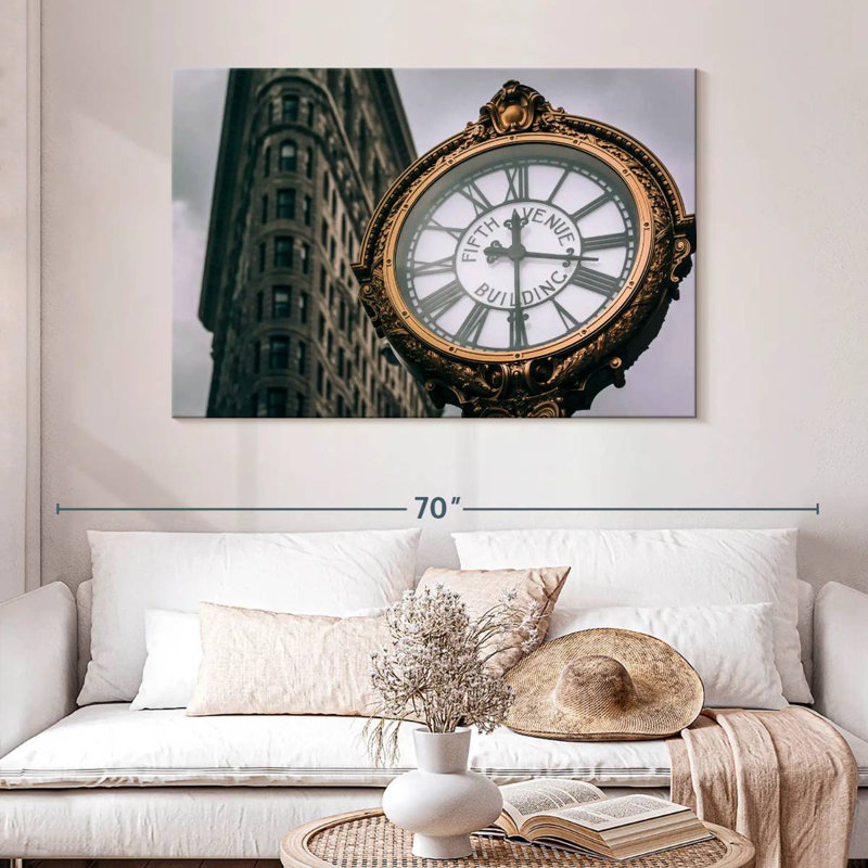 Horloge Kerner Fifth Avenue, H 32 po x l 48 po