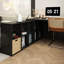 Bureaux noirs en bois massif en forme de L-107659466-107659463