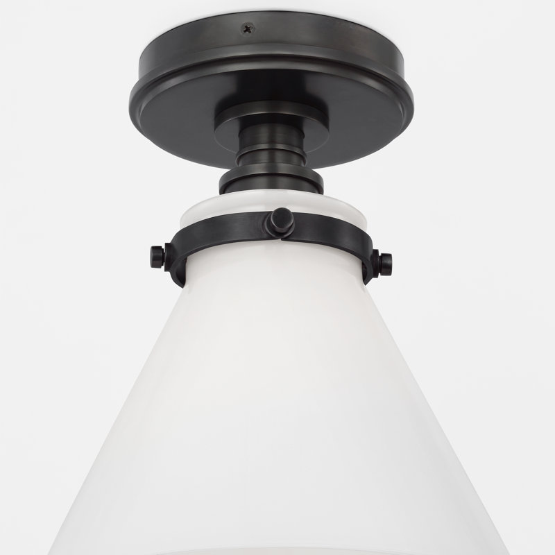 Parkington 1 - Light Flush Mount, Bronze, White