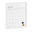 Thomas Martha Stewart Magnetic Monthly Calendar Dry Erase Board with Woodgrain Frame, Dry Erase Marker, and 2 Magnets-89798286