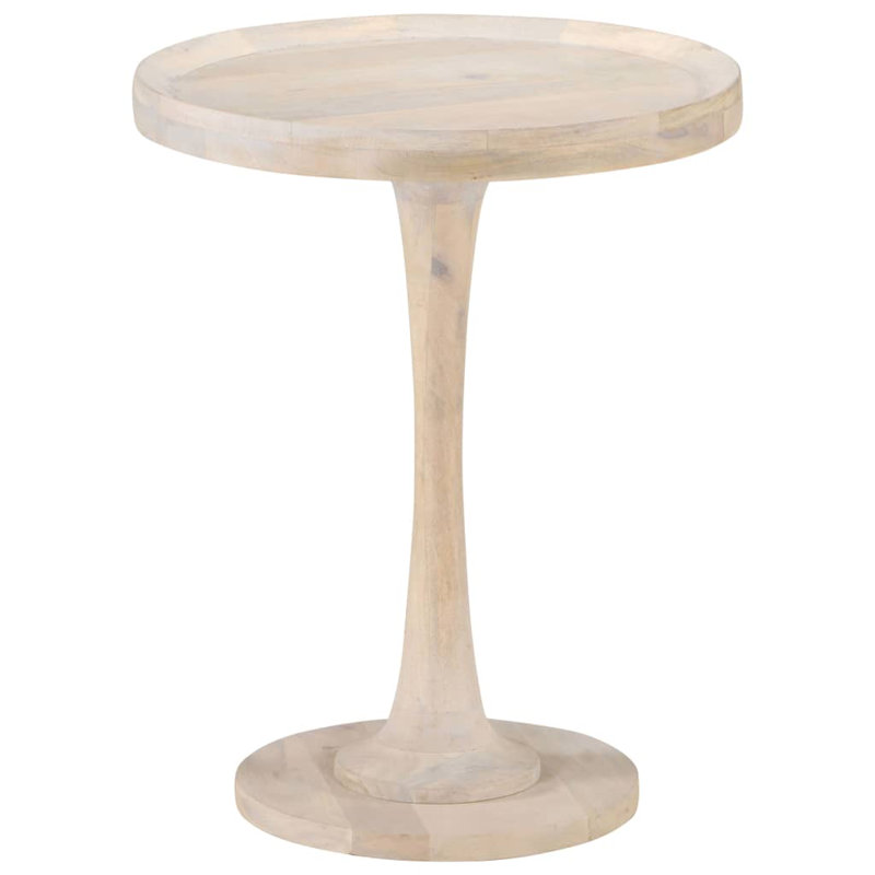 Union Solid Wood Pedestal End Table