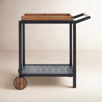 Kaisa Tonga Aluminum Outdoor Bar Cart