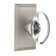Studio Plate with Oval Clear Crystal Door Knob