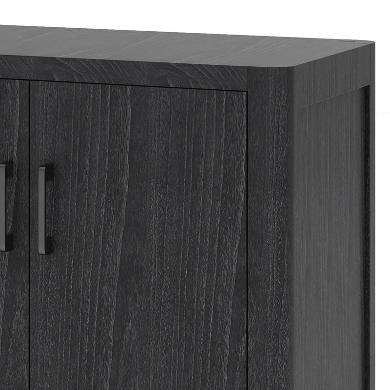 Buffet avec tiroirs, grand buffet Buffet avec tablettes et portes, Noir