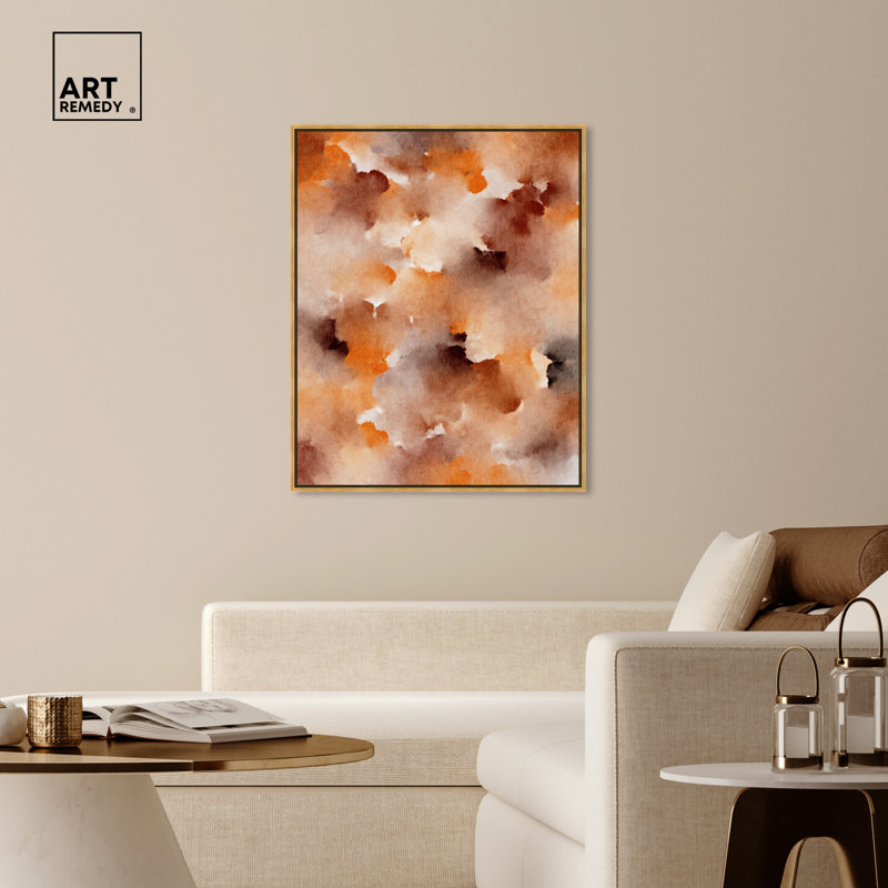 Dried Peach in Caramel Syrup, 37" H x 31" W, Gold Framed