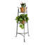 Handcrafted 3-Tier Designer Stand Hammered Steel (Unassembled)