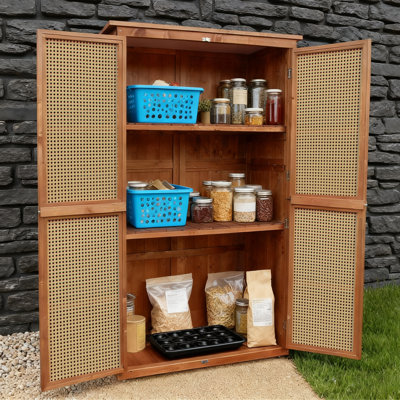 60-Inches Outdoor Storage Shed, Brown