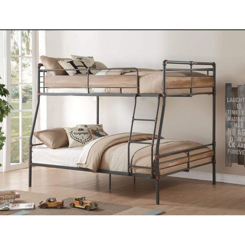 Travis Kids Full Over Queen,Full Xl Over Queen Bunk Bed, Full over Queen