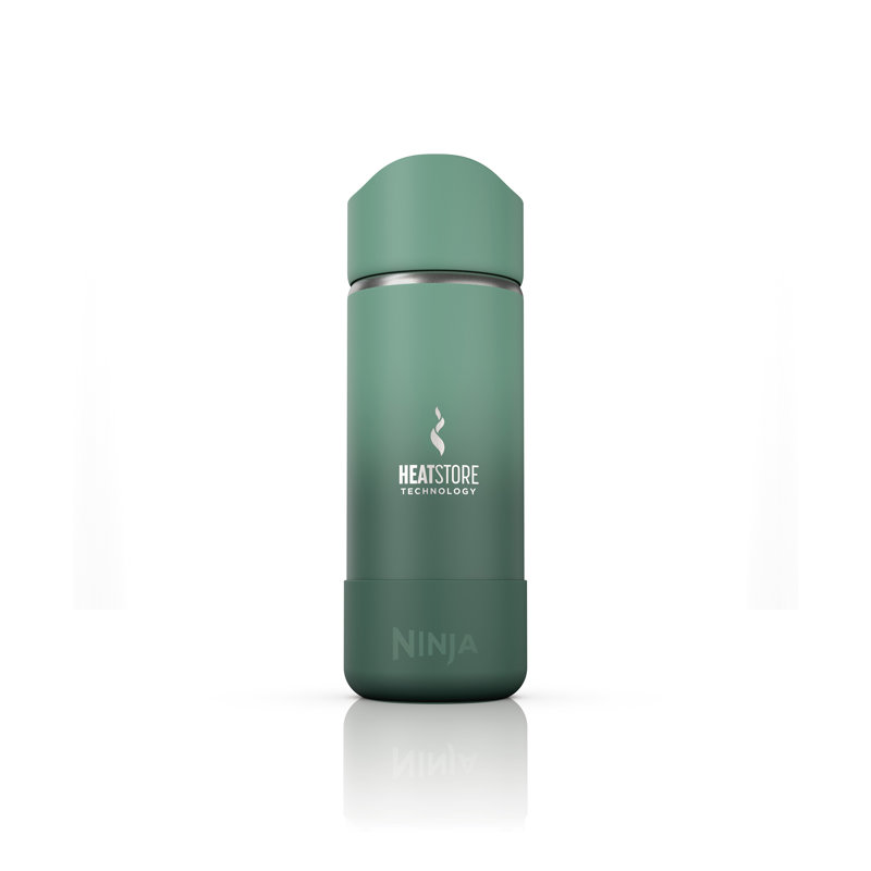 Ninja Sip Perfect Travel Mug, Brings Hot Drinks to Sippable Temperature in Minutes, Stainless Steel, Leak Proof, Dishwasher Safe, Metal Insulated Tumbler