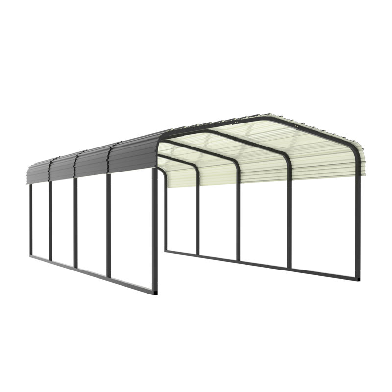 12'x20' Outdoor Carport, 8.8' H x 12' W x 20' D Ft