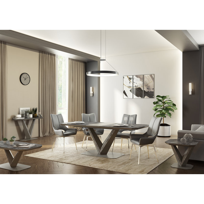 Dusek Pedestal End Table