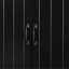Armoire de rangement pour salle de bain avec deux paniers à linge, armoire de rangement avec portes et tiroir pour la maison, noir-1274591981