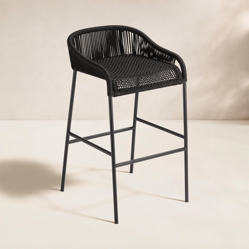 Tabouret Belmont, Noir, H 24 po