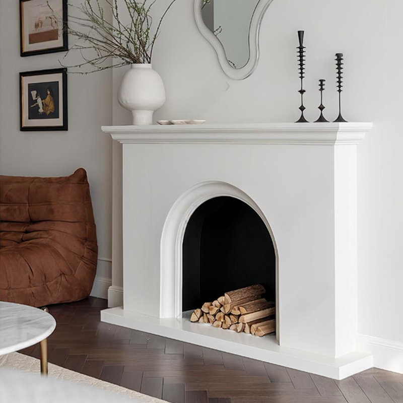 59.06"Modern Minimalism Fireplace Mantel Surround