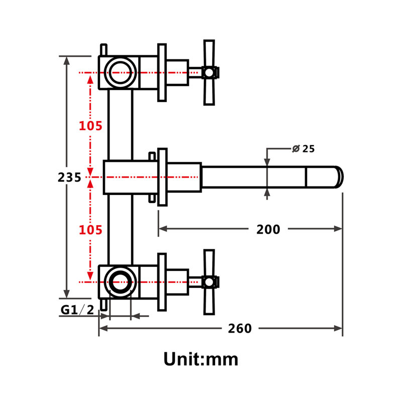Centerset 2-handle Bathroom Faucet