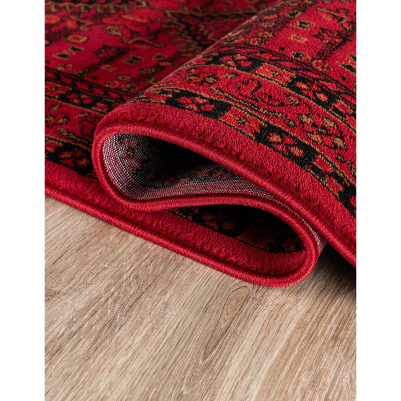 Tapis oriental rouge Amro, Rectangle 9 pi x 12 pi