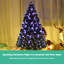 Arbre de Noël pin vert 36 po avec lumières à fibre optique