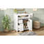 Meuble-lavabo de salle de bain avec lavabo en céramique, 30 po, armoire de rangement avec portes à fermeture en douceur et organisateur de porte-834983302