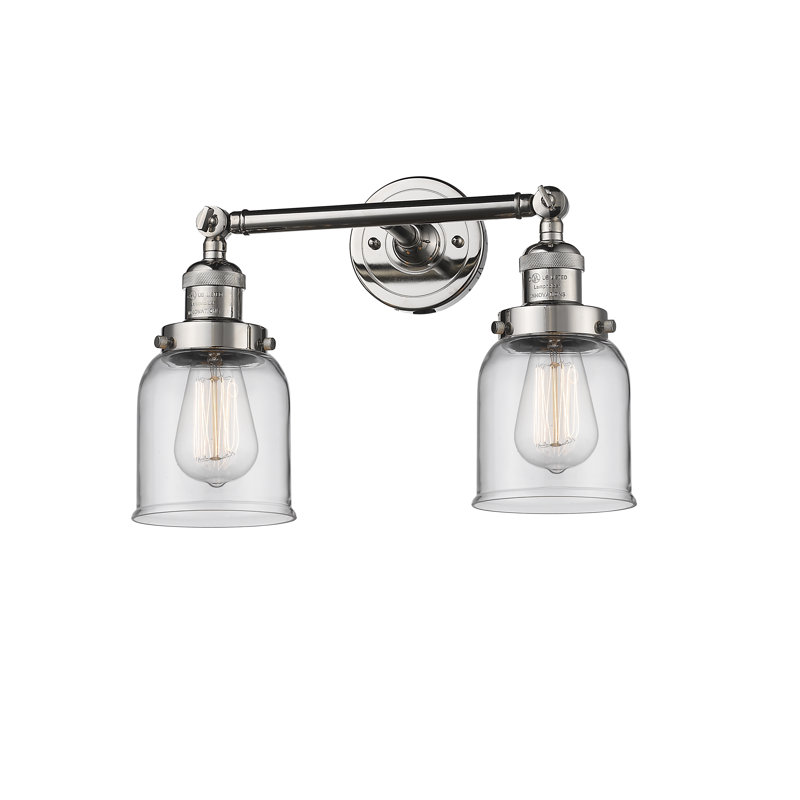 ClipperCove 2 - Light Dimmable Vanity Light, 6 Watt Vinage LED Bulb, Clear, Polished Nickel