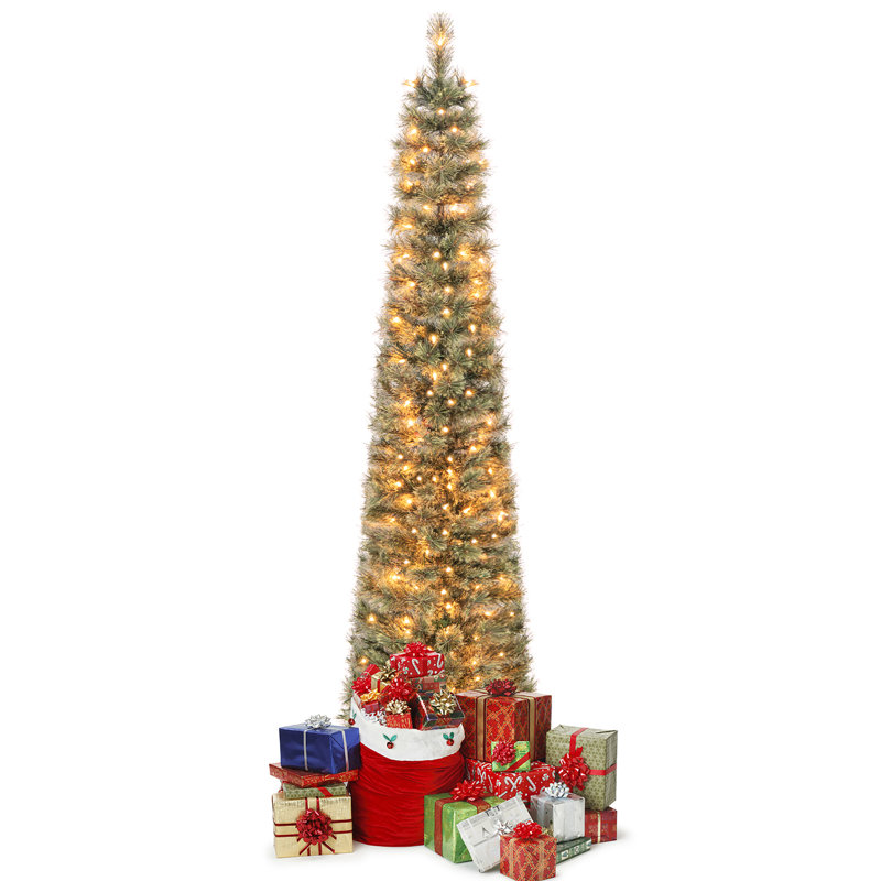 Arbre de Noël pin clair, H 6 pi